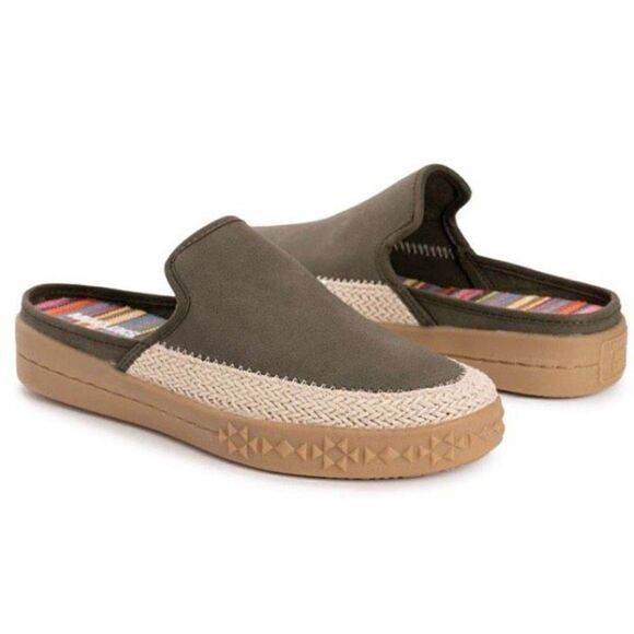 MUK LUKS - 🎉HP🎉 L Sz 6.5 Green Street Kings Highway Faux Leather Clogs. NWTIB! - Picture 3 of 16